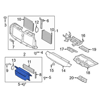 Ford OE - Front Lower Radiator Shutter Assembly