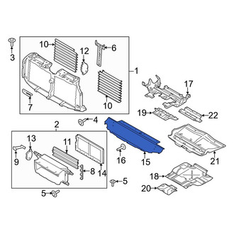Ford OE - Front Radiator Support Air Deflector