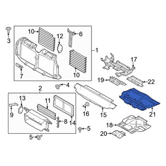 Ford OE - Front Floor Pan Splash Shield