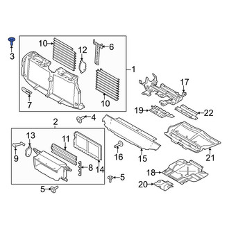 Ford OE - Radiator Shutter Assembly Bolt