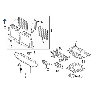Ford OE - Radiator Shutter Assembly Bolt