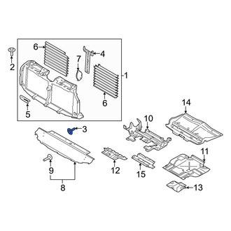 Ford OE - Headlight Bezel Bolt