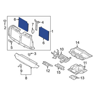 Ford OE - Front Radiator Shutter Assembly