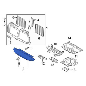 Ford OE - Front Lower Radiator Support Air Deflector