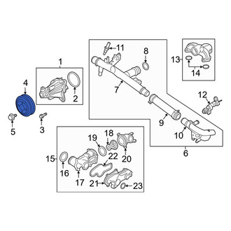 Ford OE - Engine Water Pump Pulley