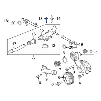 Ford OE - Engine Coolant Pipe Bolt