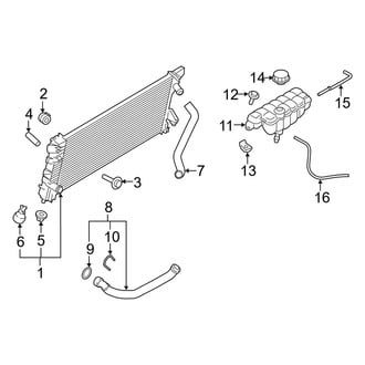 Ford OE - Cooling - Radiator & Components (3.5L Flex)