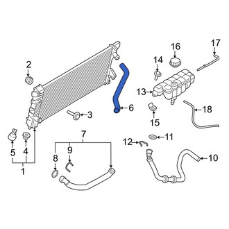 Ford OE - Upper Radiator Coolant Hose