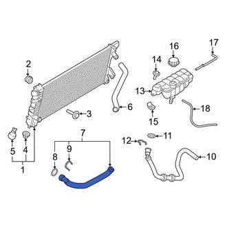 Ford OE - Lower Radiator Coolant Hose