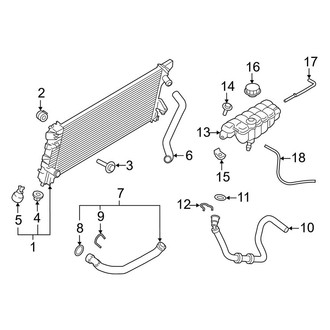 Ford OE - Cooling - Radiator & Components (3.3L)