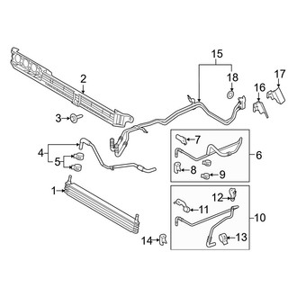 Ford OE - Cooling - Trans Oil Cooler (8 Engine VIN Character)
