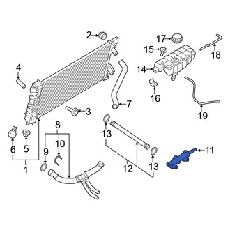 Ford OE - Engine Coolant Outlet Flange