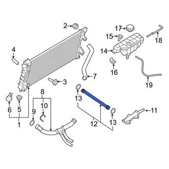 Ford OE - Engine Coolant Pipe