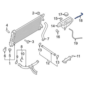 Ford OE - Engine Coolant Overflow Hose
