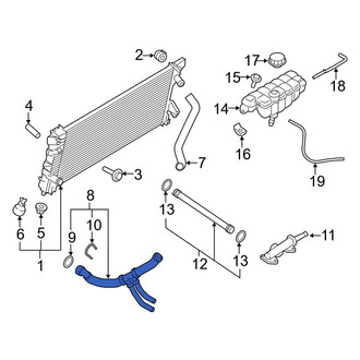 Ford OE - Lower Radiator Coolant Hose