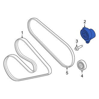 Ford OE - Left Accessory Drive Belt Tensioner Assembly