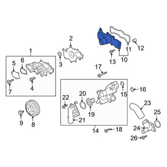 Ford OE - Engine Auxiliary Water Pump