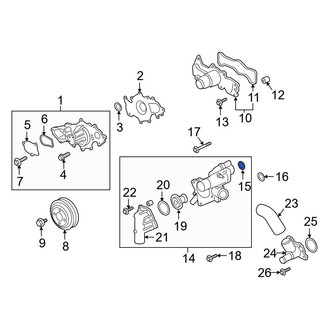 Ford OE - Engine Coolant Thermostat Housing O-Ring