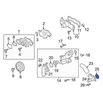 Ford OE - Engine Coolant Water Outlet Seal