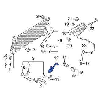Ford OE - Upper Radiator Coolant Hose