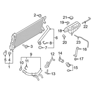 Ford OE - Cooling - Radiator & Components (5.0L Flex)