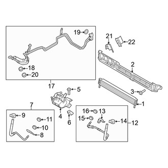 Ford OE - Cooling - Trans Oil Cooler (With Heavy Duty Towing), (5.0L 6-Speed)