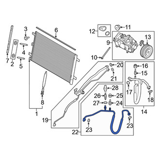 Ford OE - A/C Refrigerant Discharge Hose