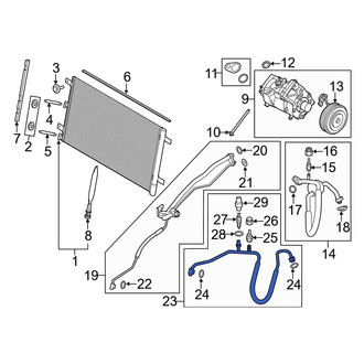 Ford OE - A/C Refrigerant Discharge Hose