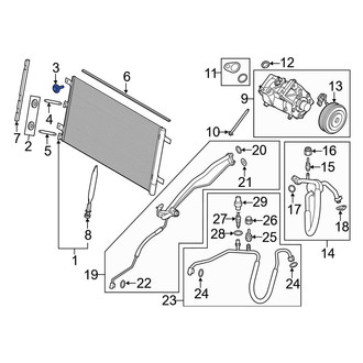 Ford OE - Engine Cooling Fan Shroud Bolt