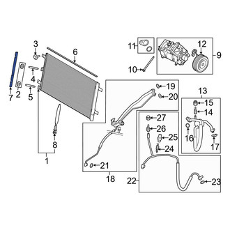 Ford OE - Right Lower A/C Condenser Seal
