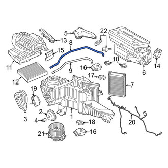 Ford OE - HVAC Heater Hose