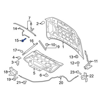 Ford OE - Hood Latch Striker Plate Bolt
