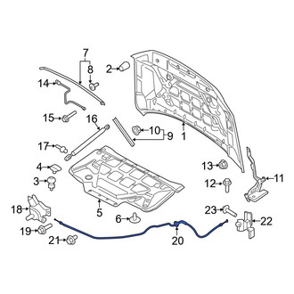 Ford OE - Front Hood Release Cable