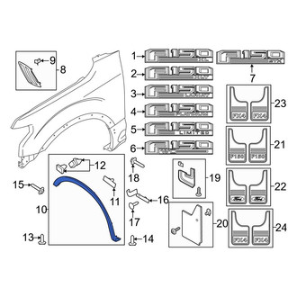 Ford OE - Front Left Wheel Arch Molding