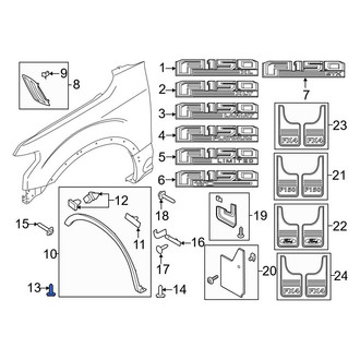 Ford OE - Mud Flap Clip