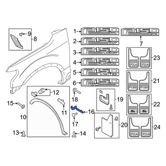 Ford OE - Front Left Mud Flap