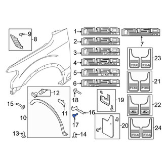 Ford OE - Truck Bed Molding Clip