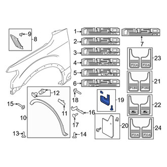 Ford OE - Front Mud Flap