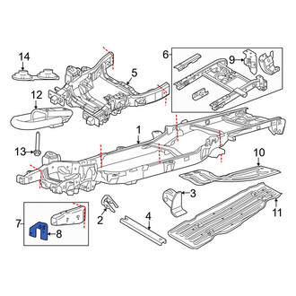 Ford OE - Left Frame Rail End Bracket