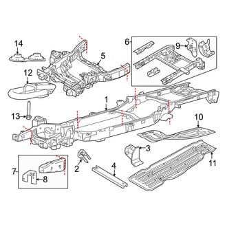 Ford OE - Frame & Components (Regular Cab), (Regular Cab)