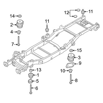 Ford OE - Frame & Components (Body Mounting), (Regular Cab)