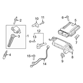 Ford OE - Electrical - Ignition System (King Ranch / Lariat / Limited / Platinum / SSV / XL / XLT G Engine VIN Character)