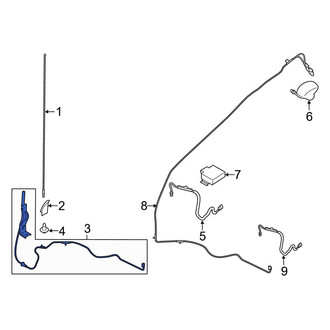 Ford OE - Radio Antenna Base