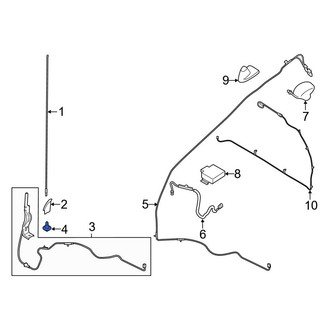Ford OE - Radio Antenna Base Screw