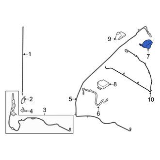 Ford OE - Radio Antenna Assembly