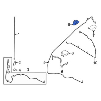 Ford OE - GPS Navigation System Antenna