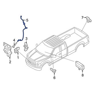 Ford OE - Front Headlight Washer Hose