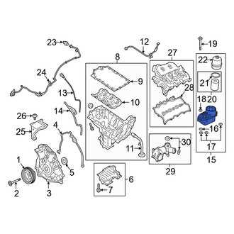 Ford OE - Engine Oil Filter Adapter