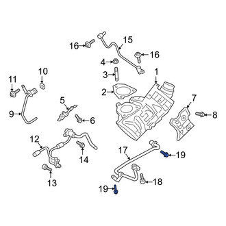 Ford OE - Turbocharger Oil Line Bolt