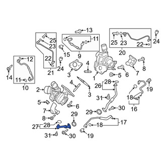 Ford OE - Left Turbocharger Oil Line